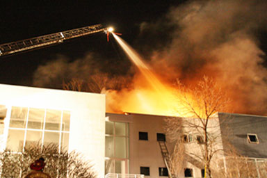 office building fire