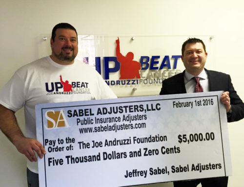 Sabel Adjusters Joins Andruzzi Foundation’s Champions Circle as Team Captain!