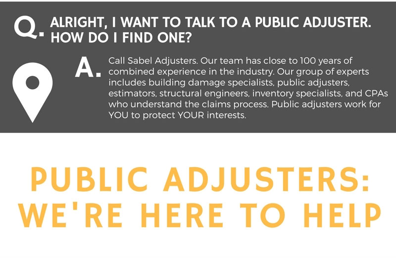 How to Find a Public Adjuster. Brought to you by Sabel Adjusters